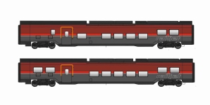 Jägerndorfer JC11201 - H0 - 2-tlg. Set Personenwagen Railjet, ÖBB, Ep. VI - AC - Set 1